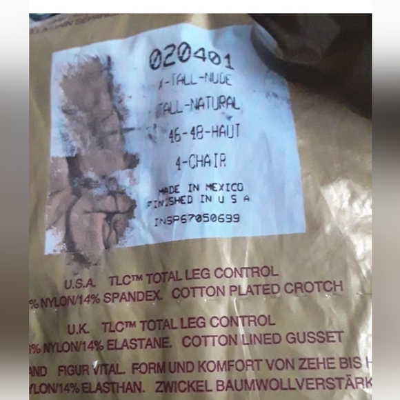 Lot of 2- Silkies TLC(Total Leg Control)Support Pantyhose. Size X-Tall. Nude New - Picture 4 of 6